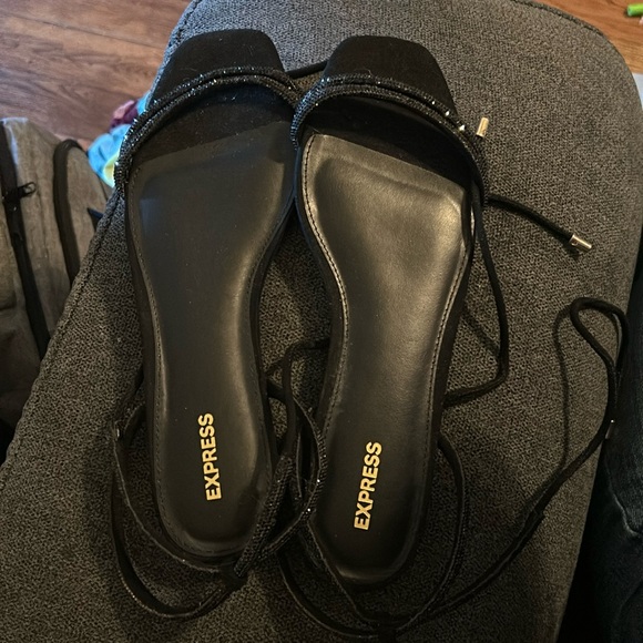 Express Black Sandals - Picture 1 of 5